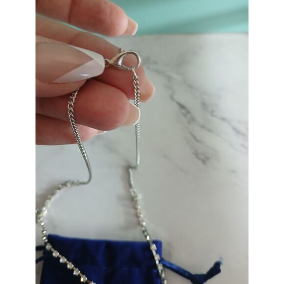 Titanic Heart of the Ocean Blue Crystal Heart Necklace Purchased from Attraction - Picture 4 of 7